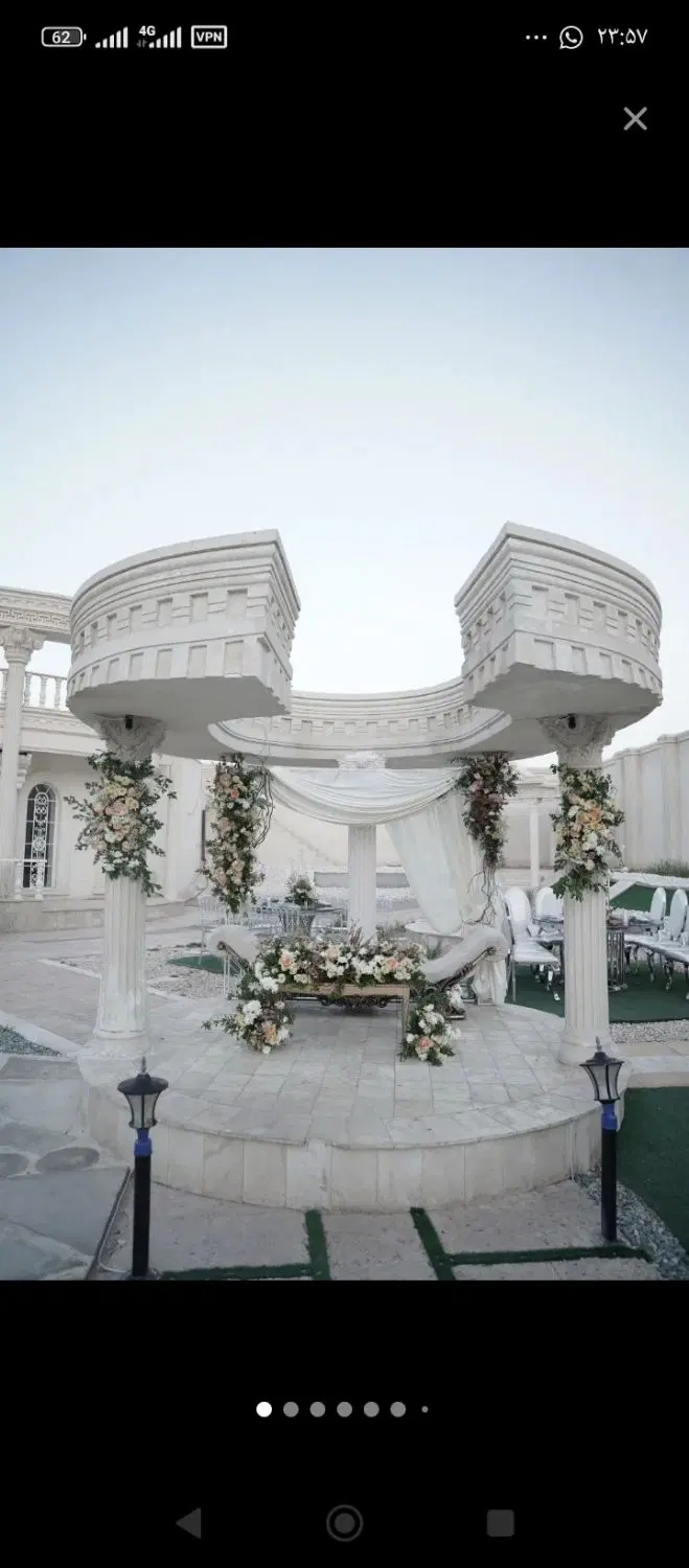 اجاره سالانه باغ عمارت تالار  خانه عقد