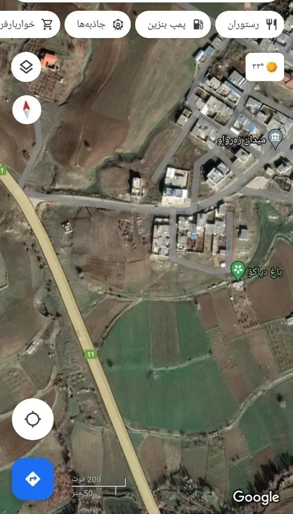 زمین مسکونی زرواو سفلی