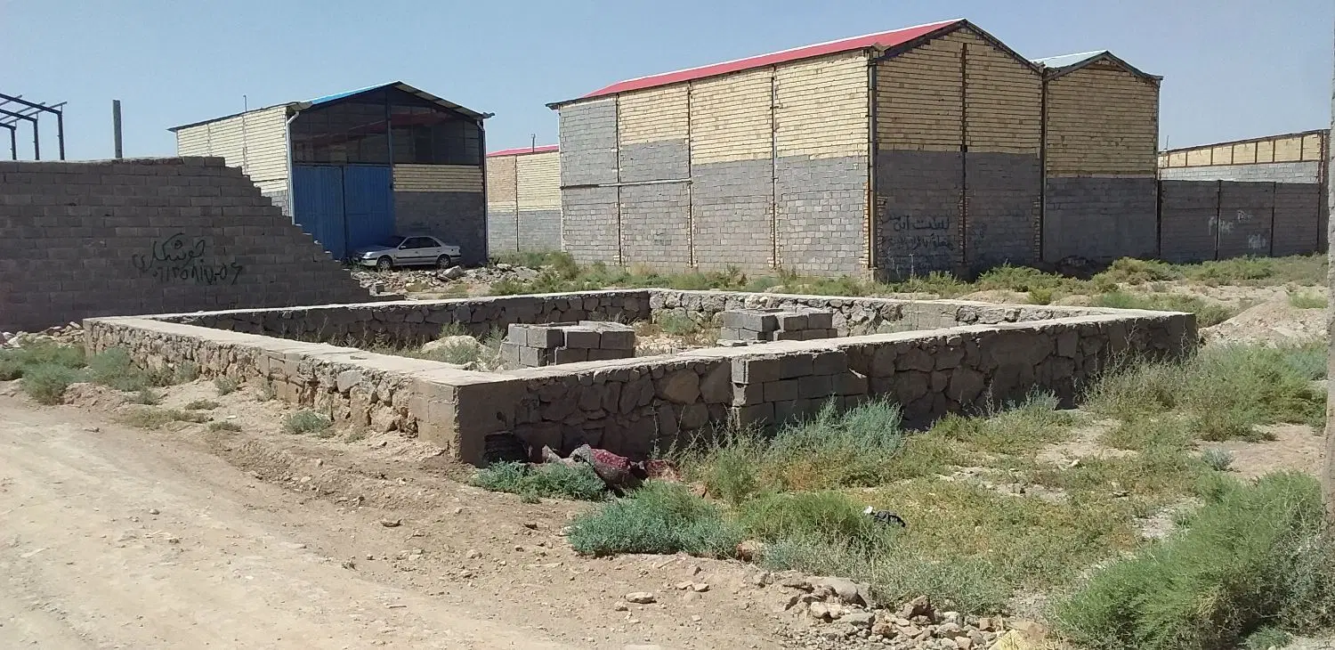 زمین کارگاهی ۲ نبش ۹۴ متری