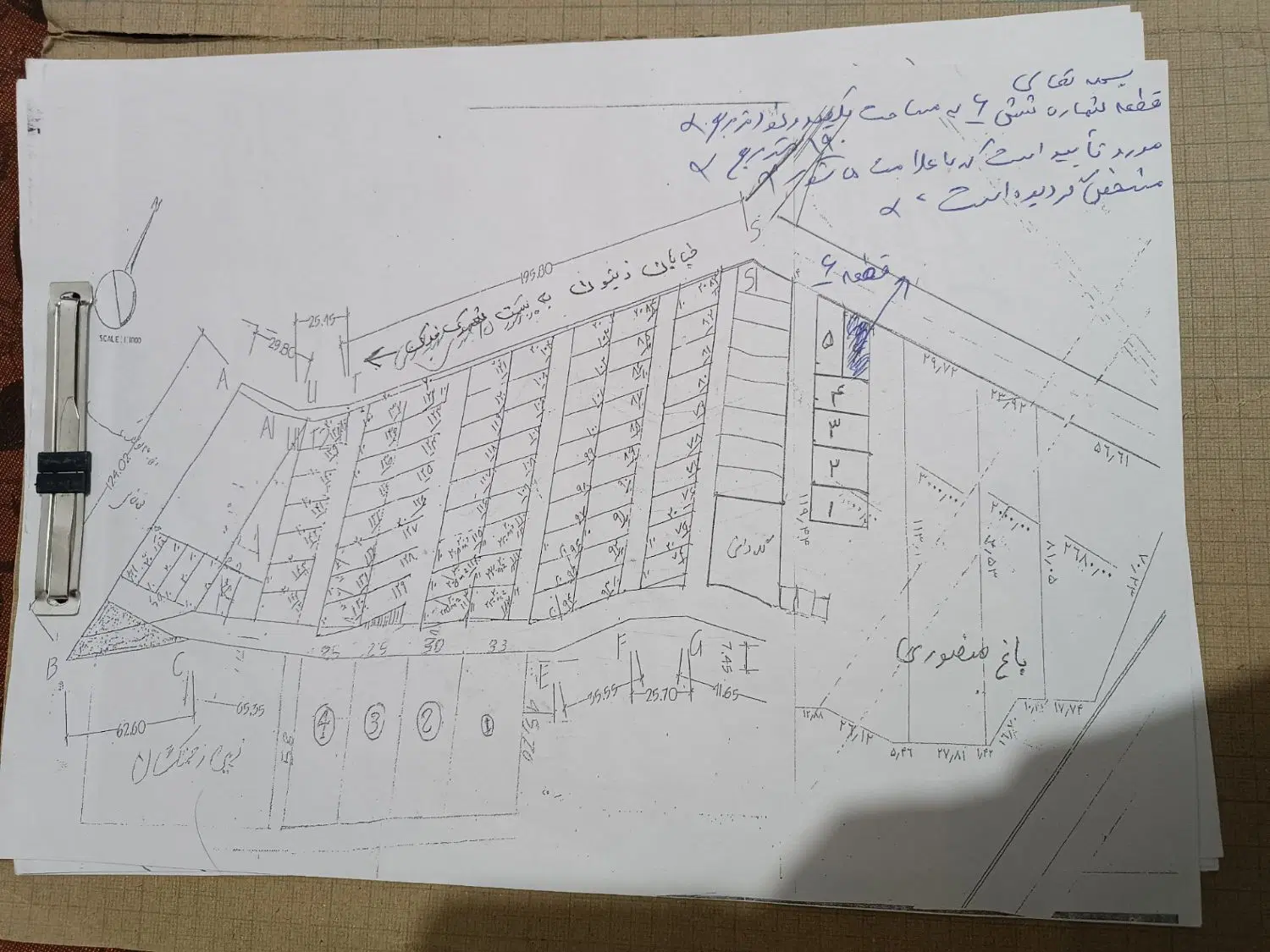 زمین ۱۹۰ متری تیون بر رو زیتون