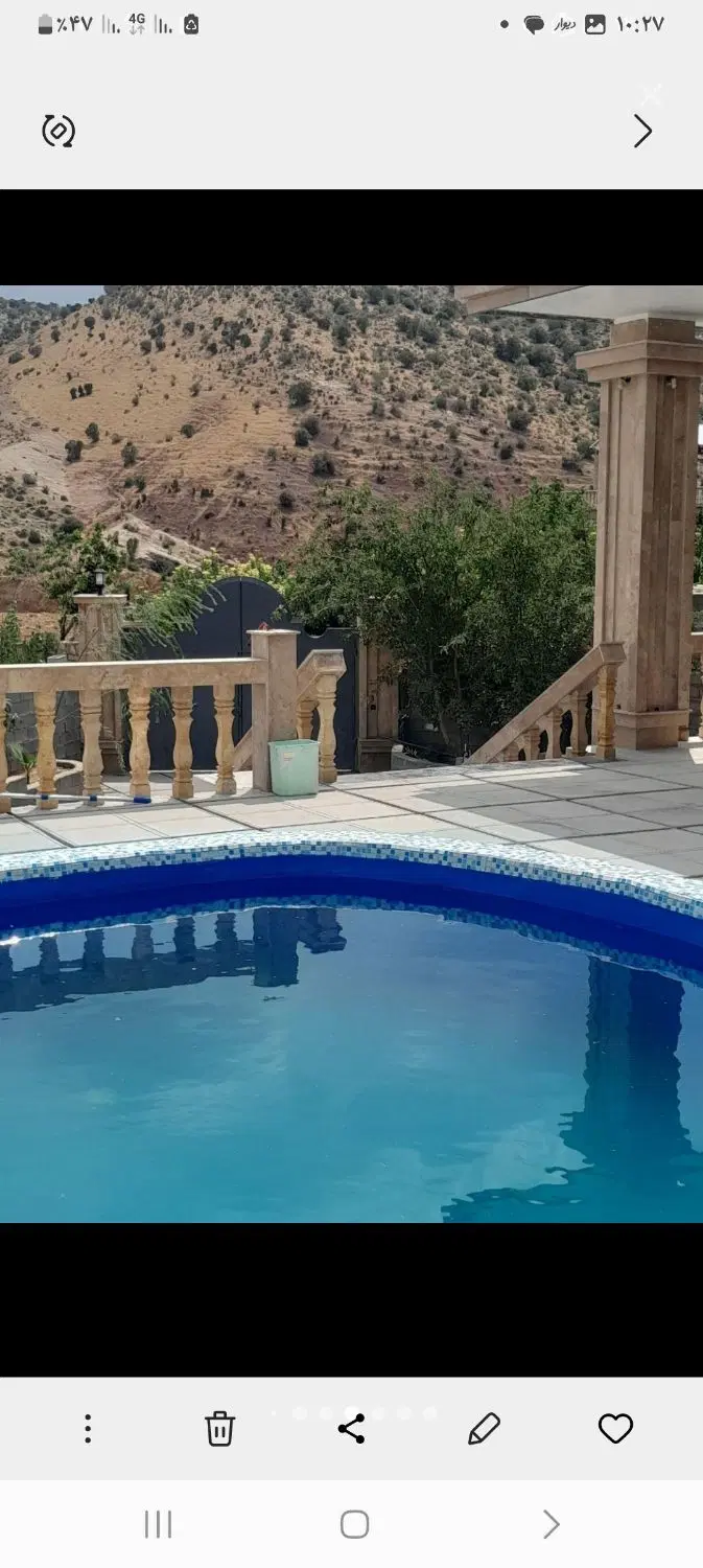 فروش باغ ویلا نوساز 2 خواب منطقه خوش اب هوا