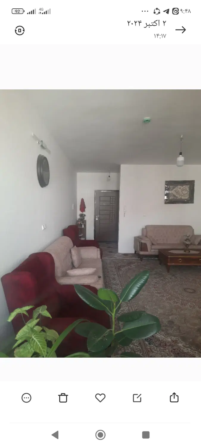 آپارتمان 90 متری دو خوابه شهرک مداین پاکدشت