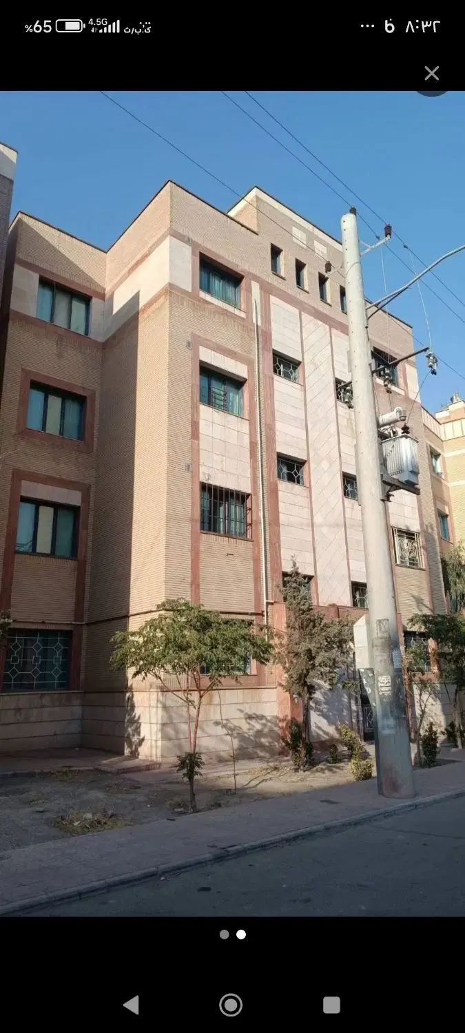 واحد ۲خواب فاز۲متراژ۱۲۸متری پارکینگ و انباری سندی