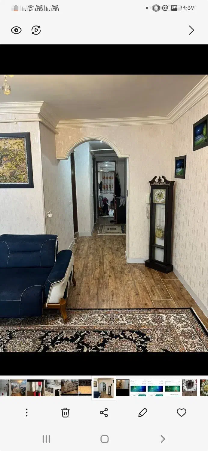 اجاره اپارتمان ۱۱۵متری دو خواب در بهترین موقعیت