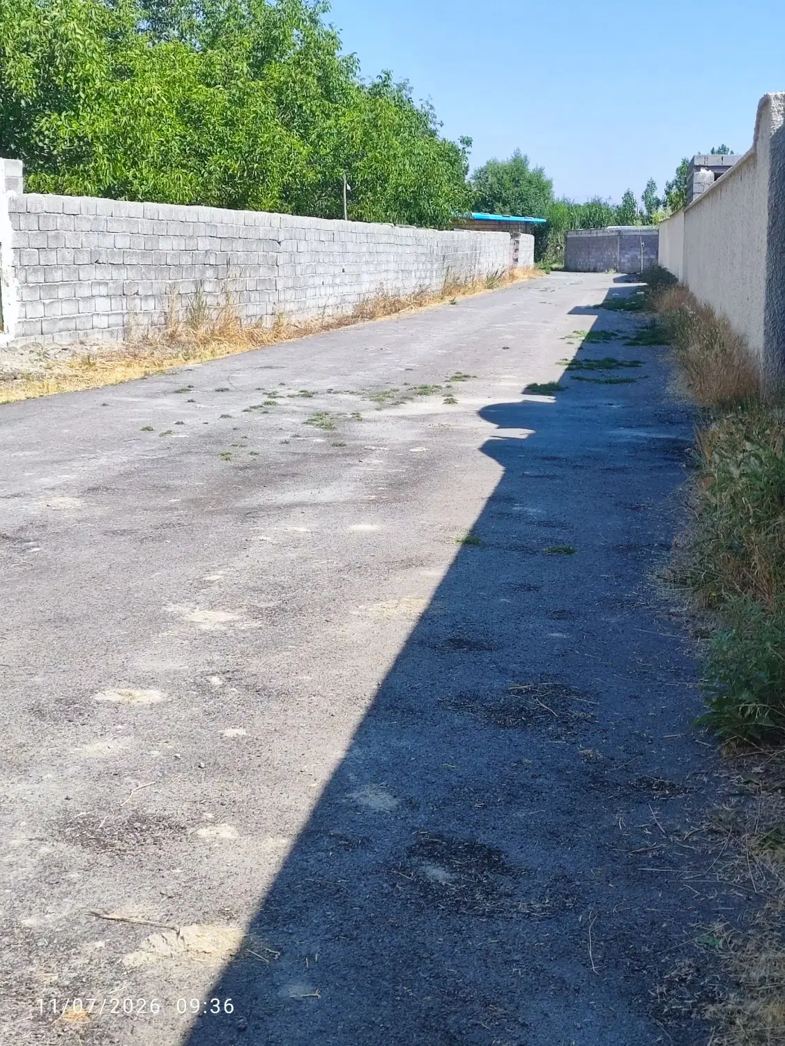 باغچه ۷۵۰متری ۵کیلو متری شهر