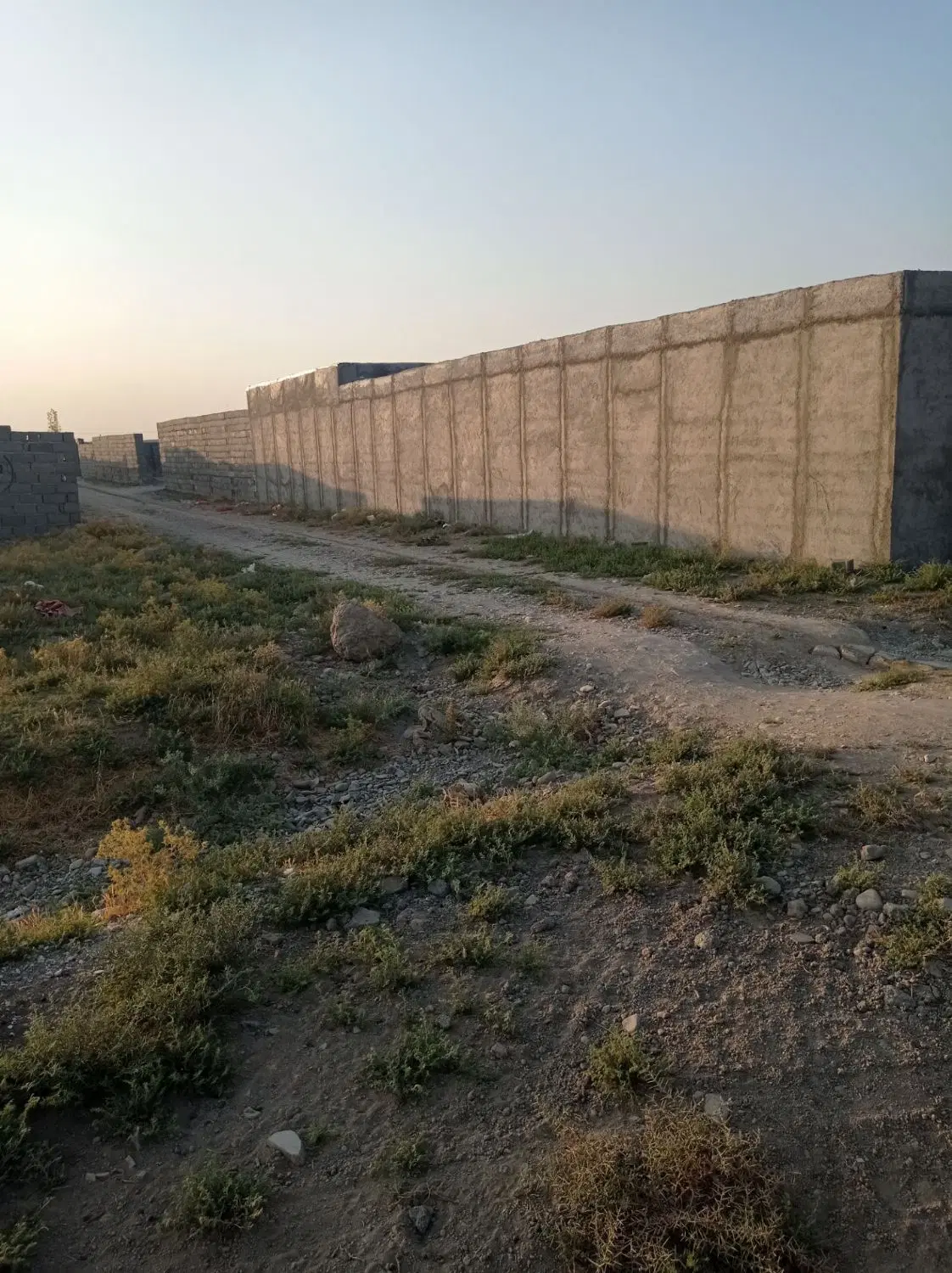 زمین باغچه ای چهار دیواری
