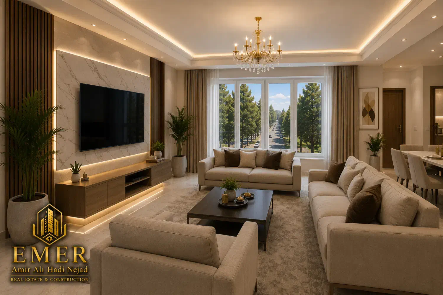 فروش آپارتمان ۹۲ متری شیک و خوش نقشه