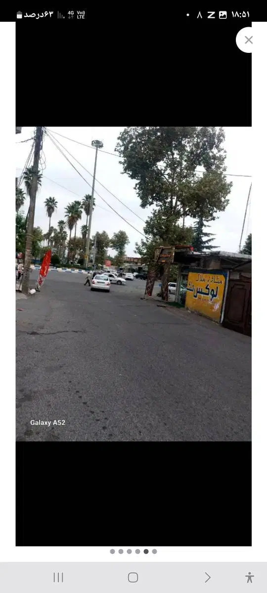 زمین تجاری ۱۶۲۵ متر با ۶۰ متر بر فومن خ طالقانی