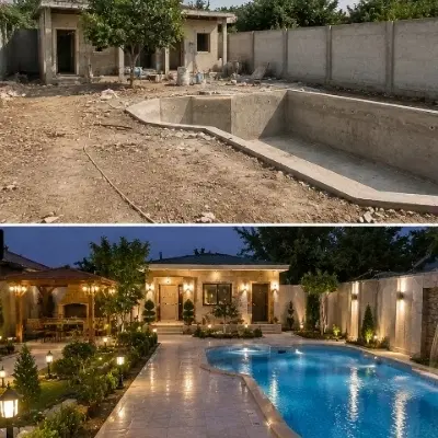فروش باغچه باغ ویلایی محوطه سازی شده