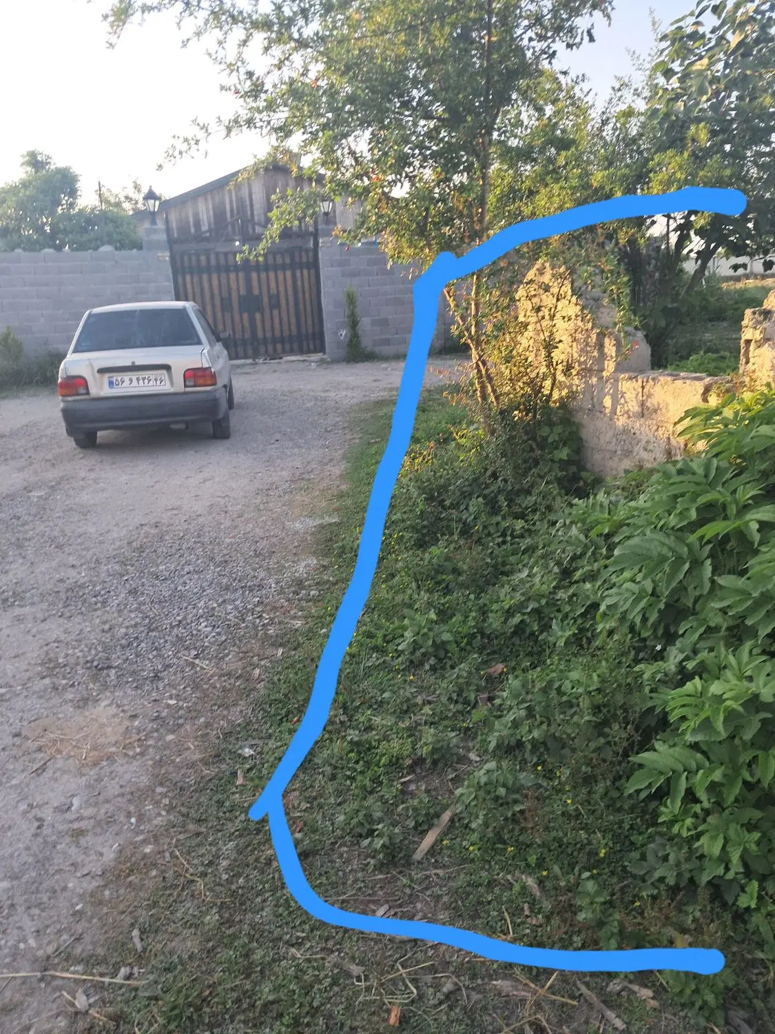 زمین ۲۴۰ متر سه بر مسگونه
