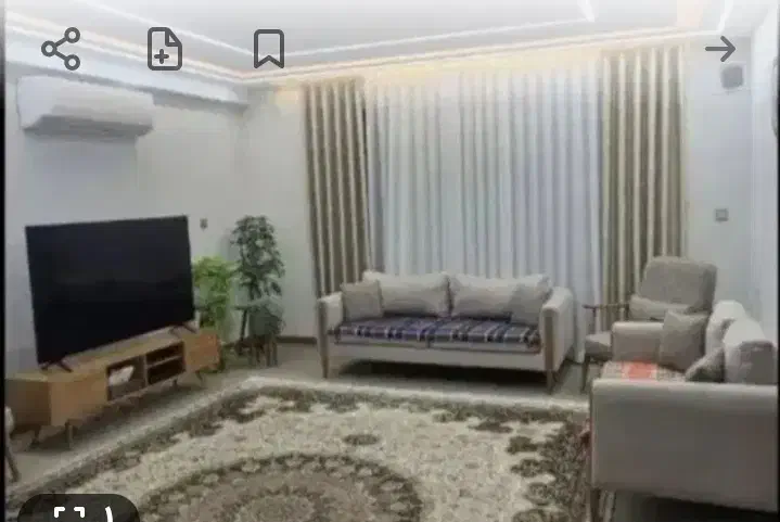 اجاره آپارتمان دوخوابه  دارای دو پارکینگ مسقف
