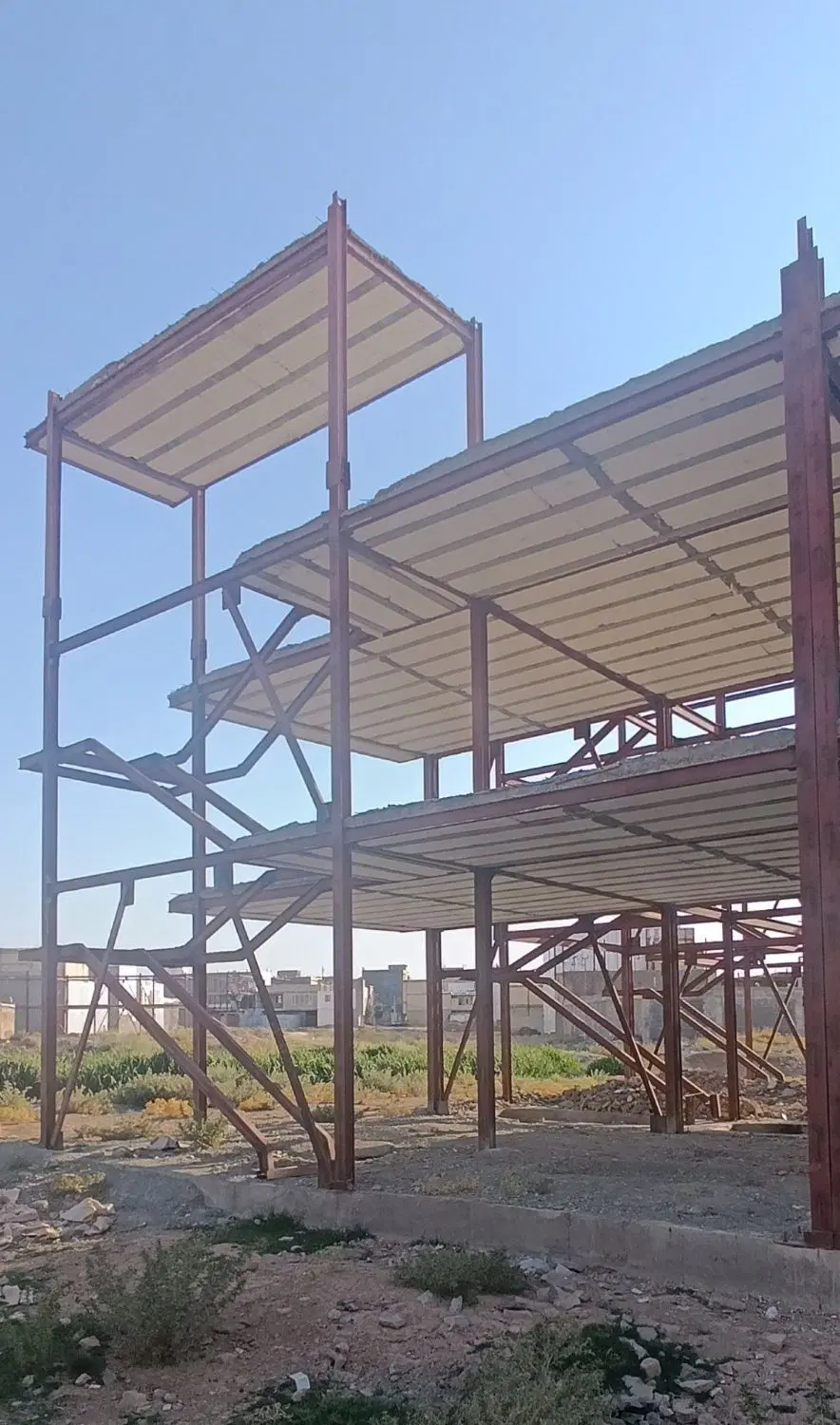 فروش اسکلت دوطبقه در خلیفه پشت مسجد