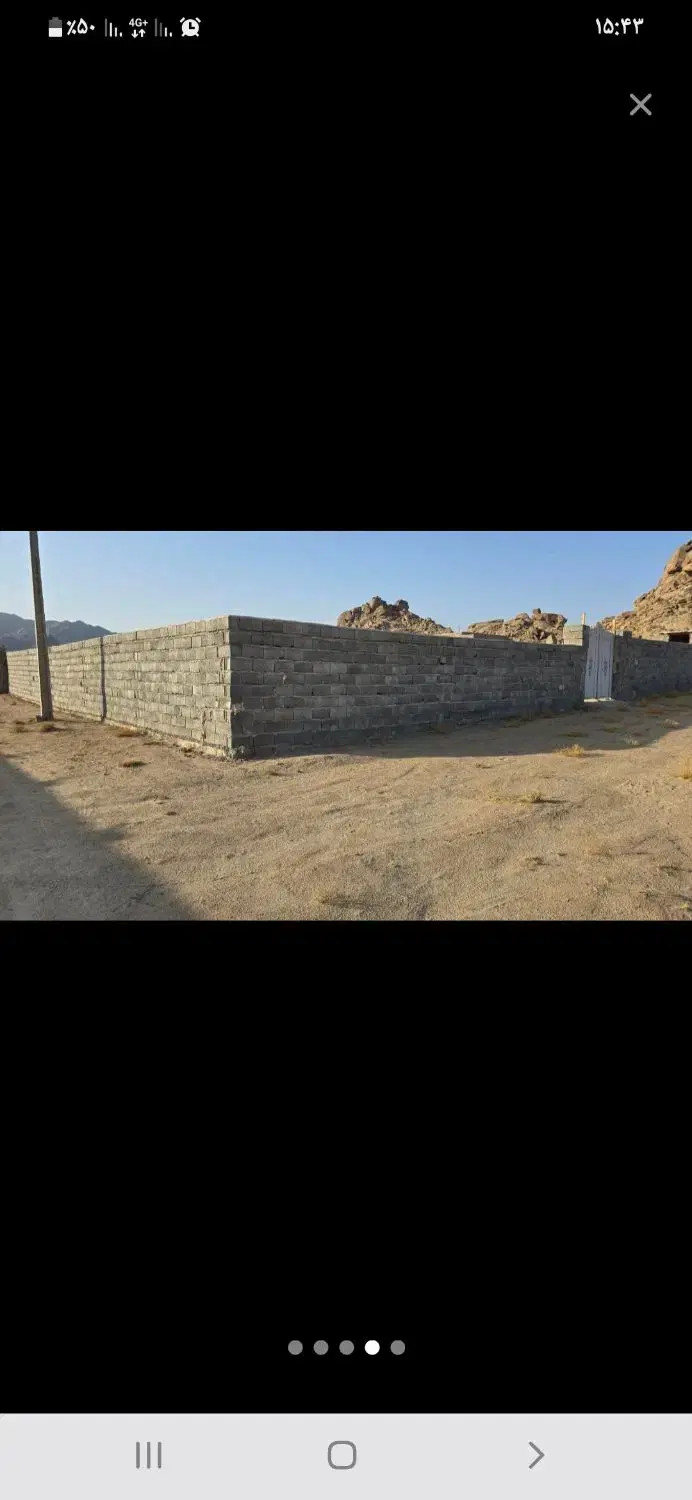 زمین بعد حاجی آباد پوگی ۲ نزدیک آسفالت