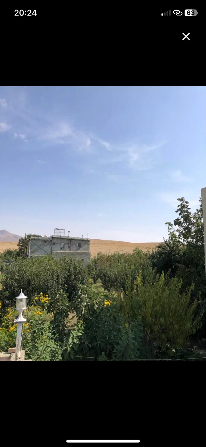 باغ در 5 کیلومتری جاده چی چست روستای مشک آباد