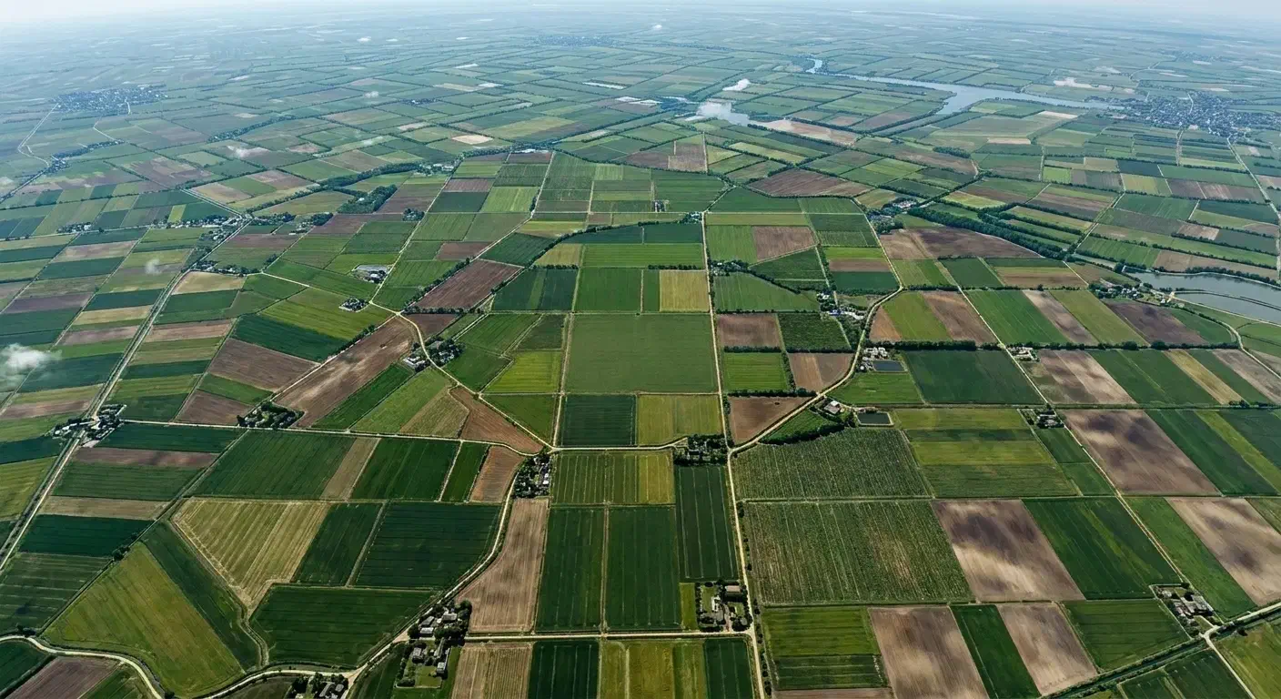 زمین کشاورزی آبی جاده سد