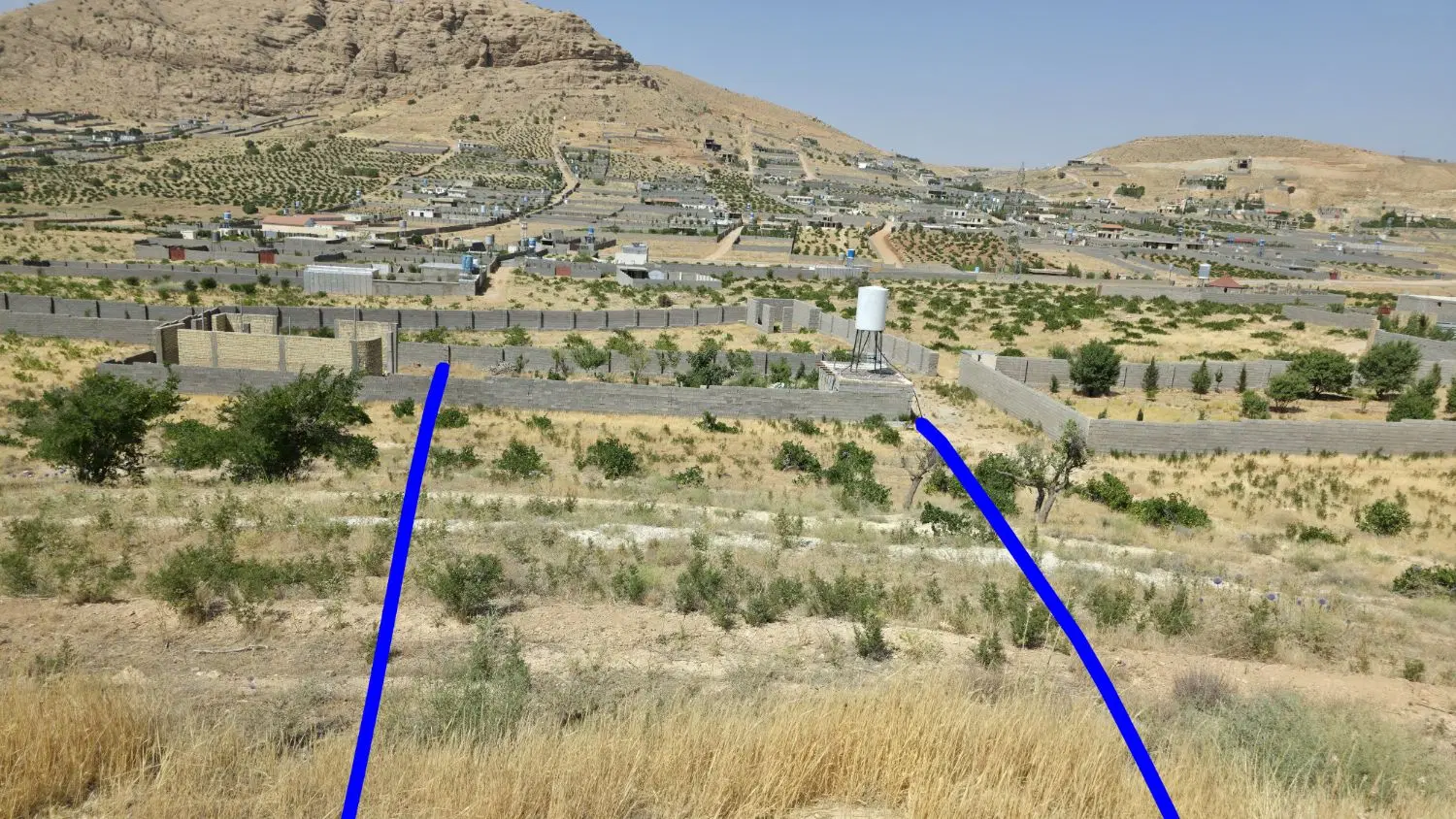 زمین باغ شهر کلستان( سه چاه)
