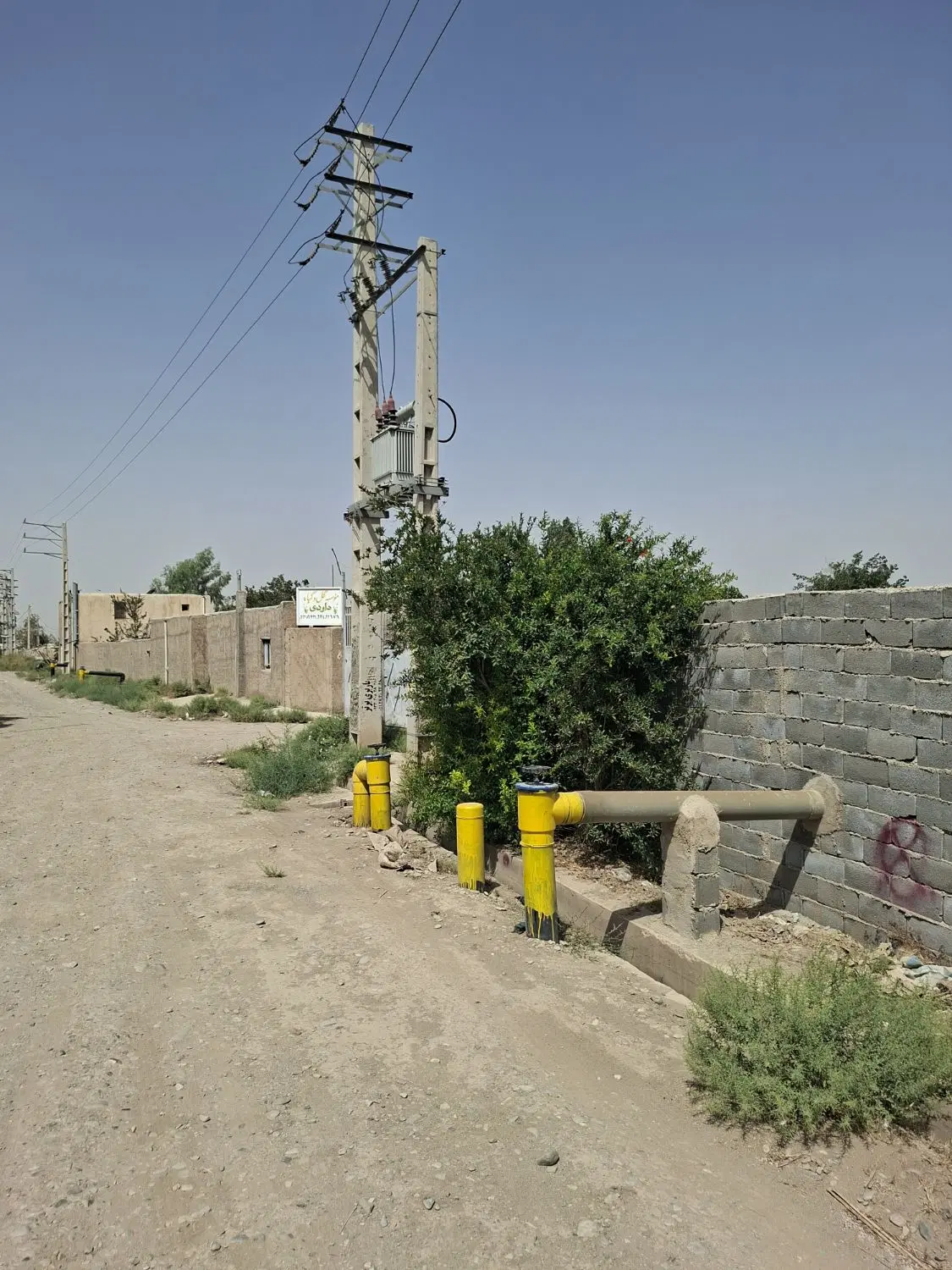 چهاردیواری زمین باغی گلزار