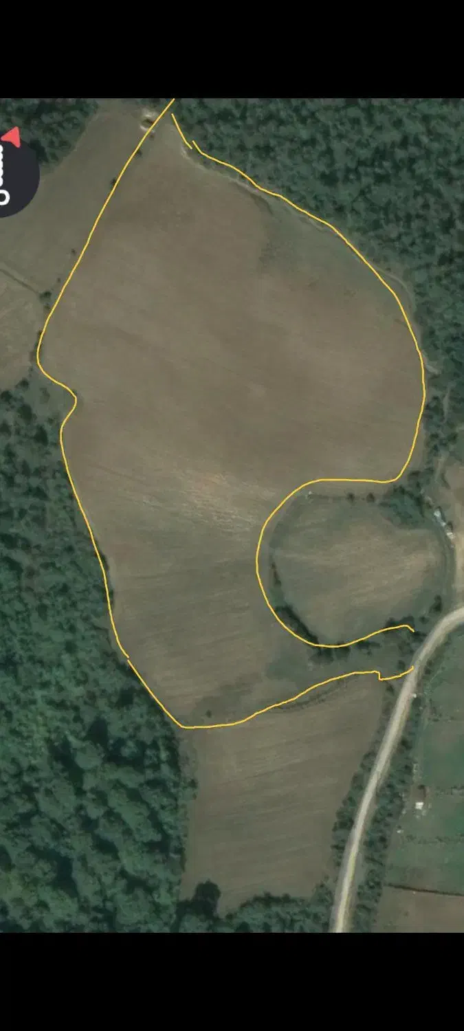 زمین کشاورزی واقع در روستای سنگ چشمه