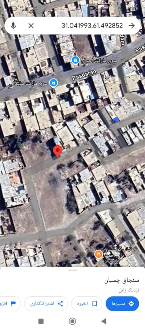 فروش زمین مسکونی دربین حافظ و پاسداران.