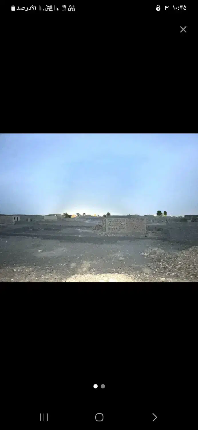 زمین ۳۰۰متر نرسیده ب نصرت آباد