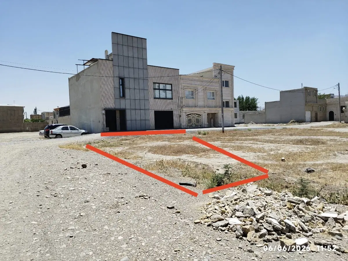 گلپایگان 171 متر زمین بلوار شهید سلیمانی سند6 دانگ