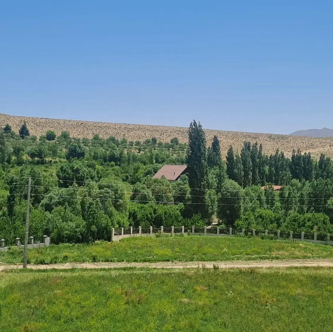 زمین ششدانگ  تاپ لوکیشن روستا نام آور فیروزکوه۲۲۰m