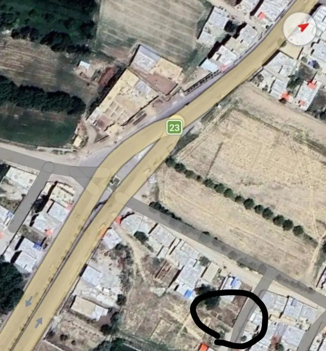 زمین مسکونی واقع در ورودی شهر محمودآباد