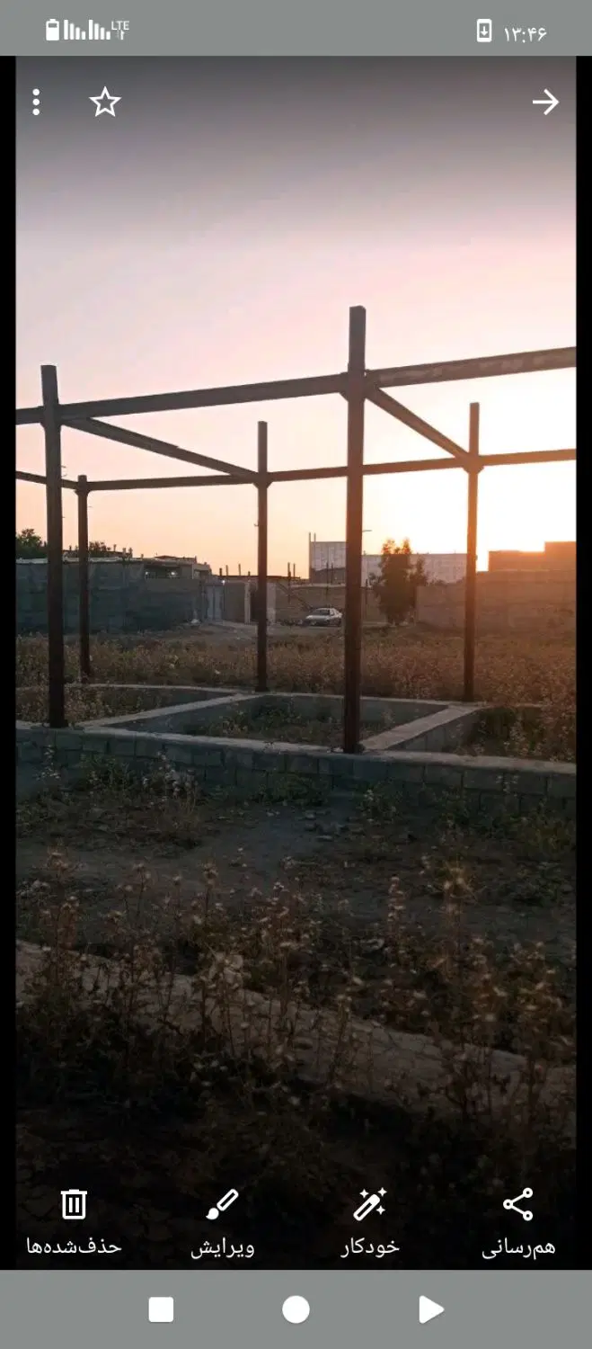 فروش۱۲۰مترزمین،۸۵متراسکلت وشناژ