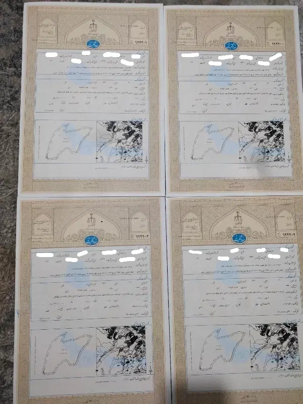 زمین گلبهار ملکی سند تک برگ