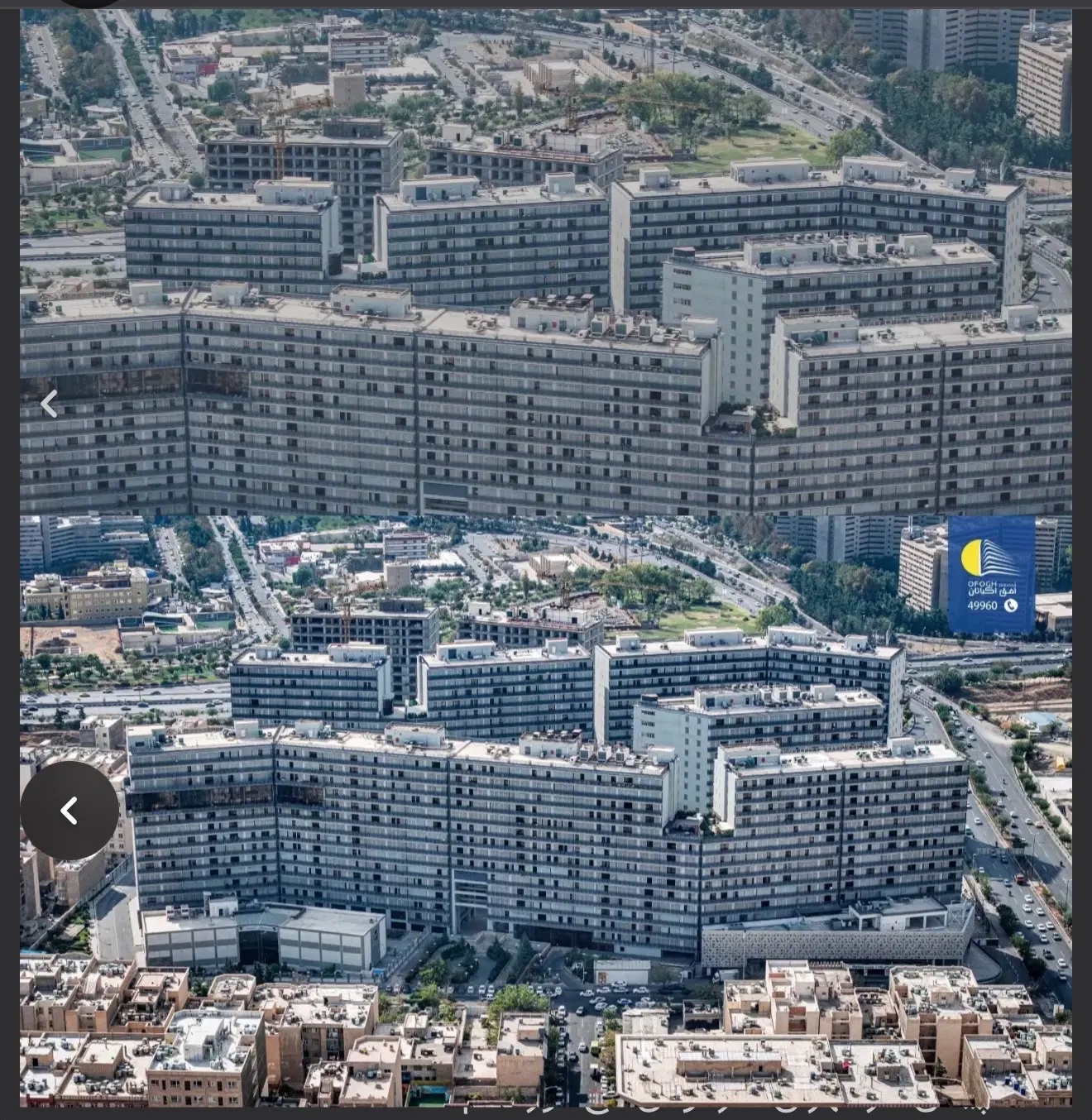 آپارتمان ۱۱۶متری ۲خوابه و ۲پارکینگ برج افق اکباتان