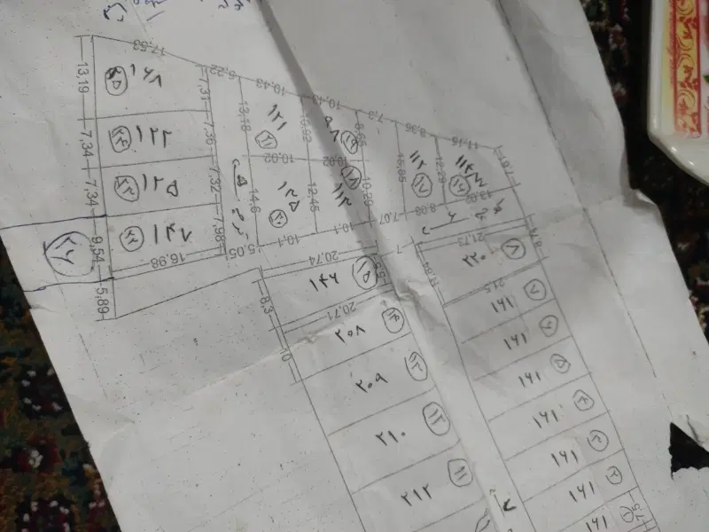 زمین 170متر پشت کتابخونه باغ پسته