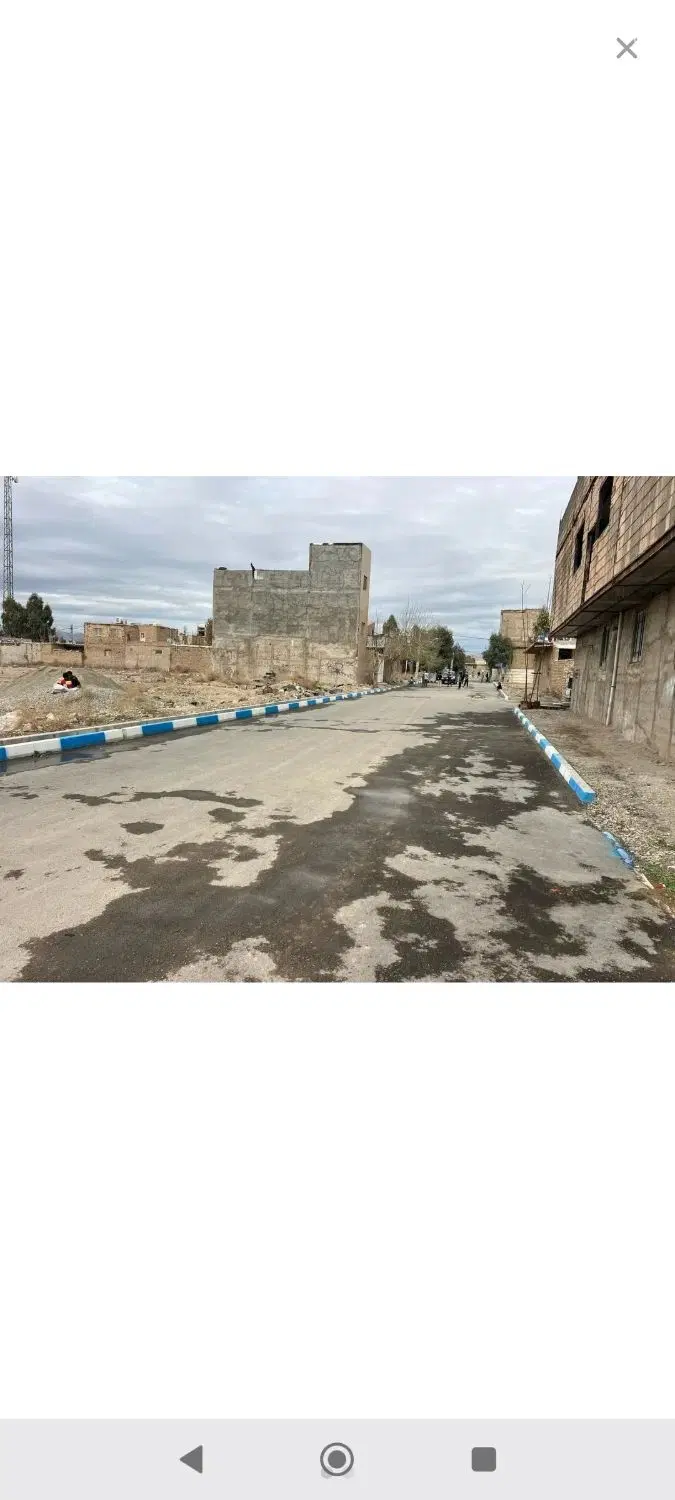 170متر زمین مسکونی با سند تک برگ