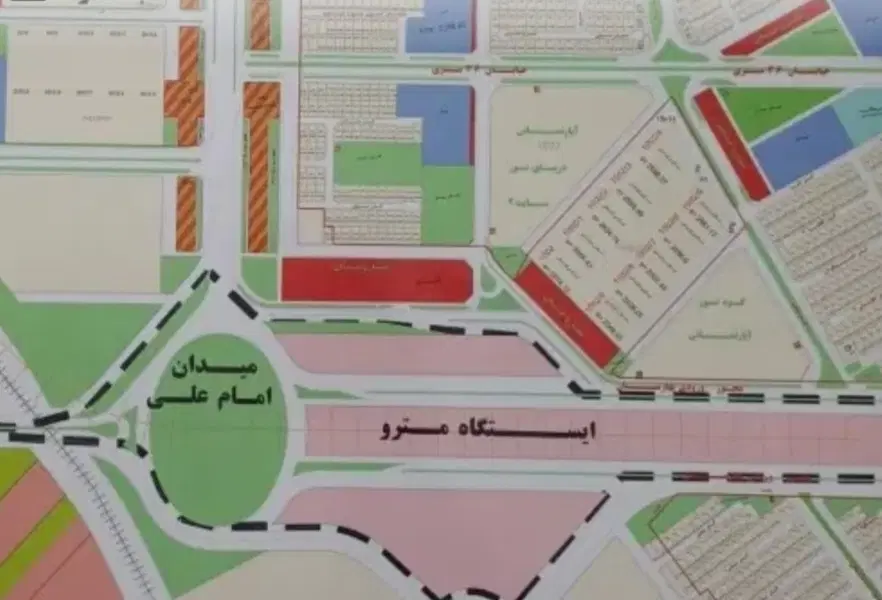 فروش زمین ۲۱۰ متری دادگستری بهارستان