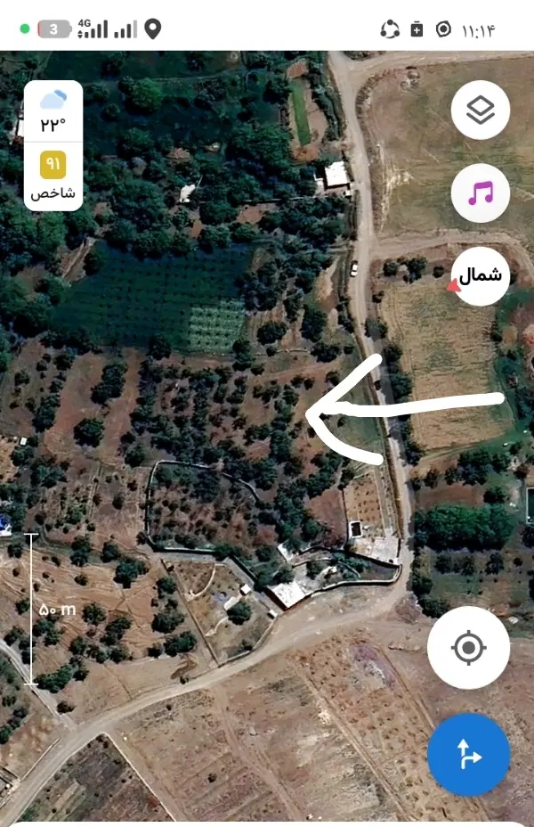 فروش باغ ۵۰۰ متری در همدان