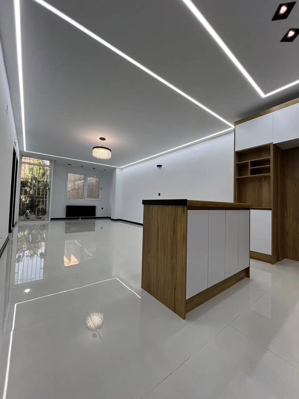 ۷۴ متر دوخواب *پارکینگ دو خودرو، بدون مشرف