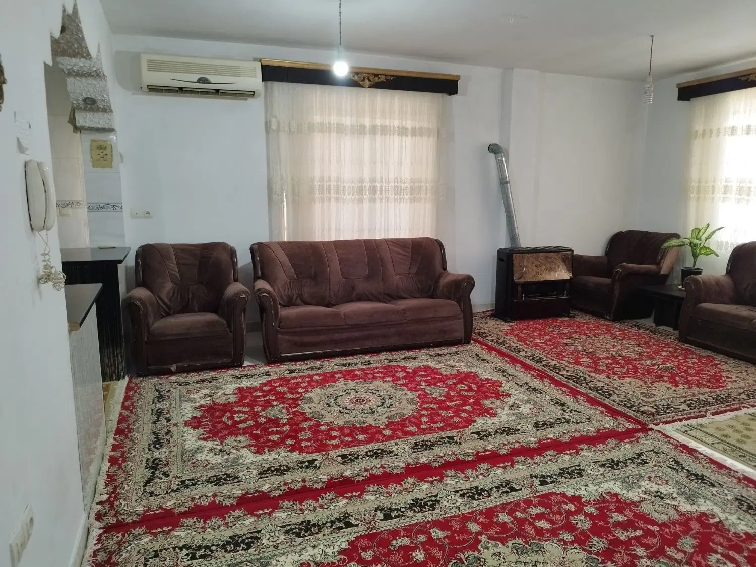 واحد دوخوابه شیک و مطمئن کولردار پارکینگدار