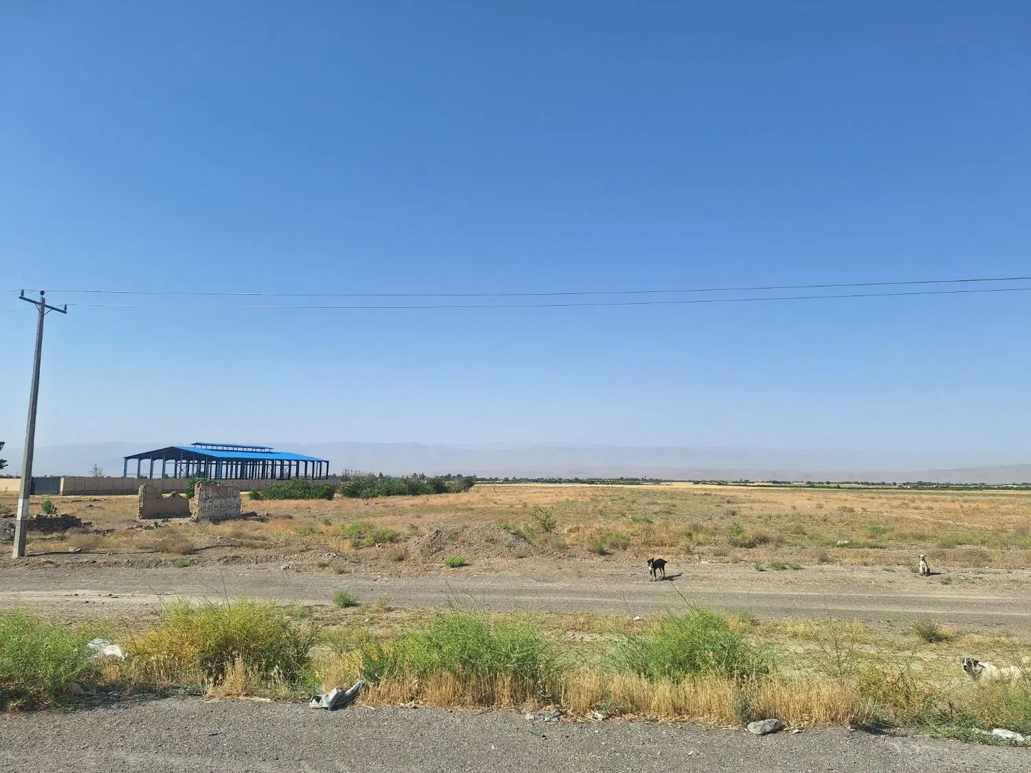 زمین کشاورزی جهت مشاغل حاشیه جاده سنتو  ورودی شهر