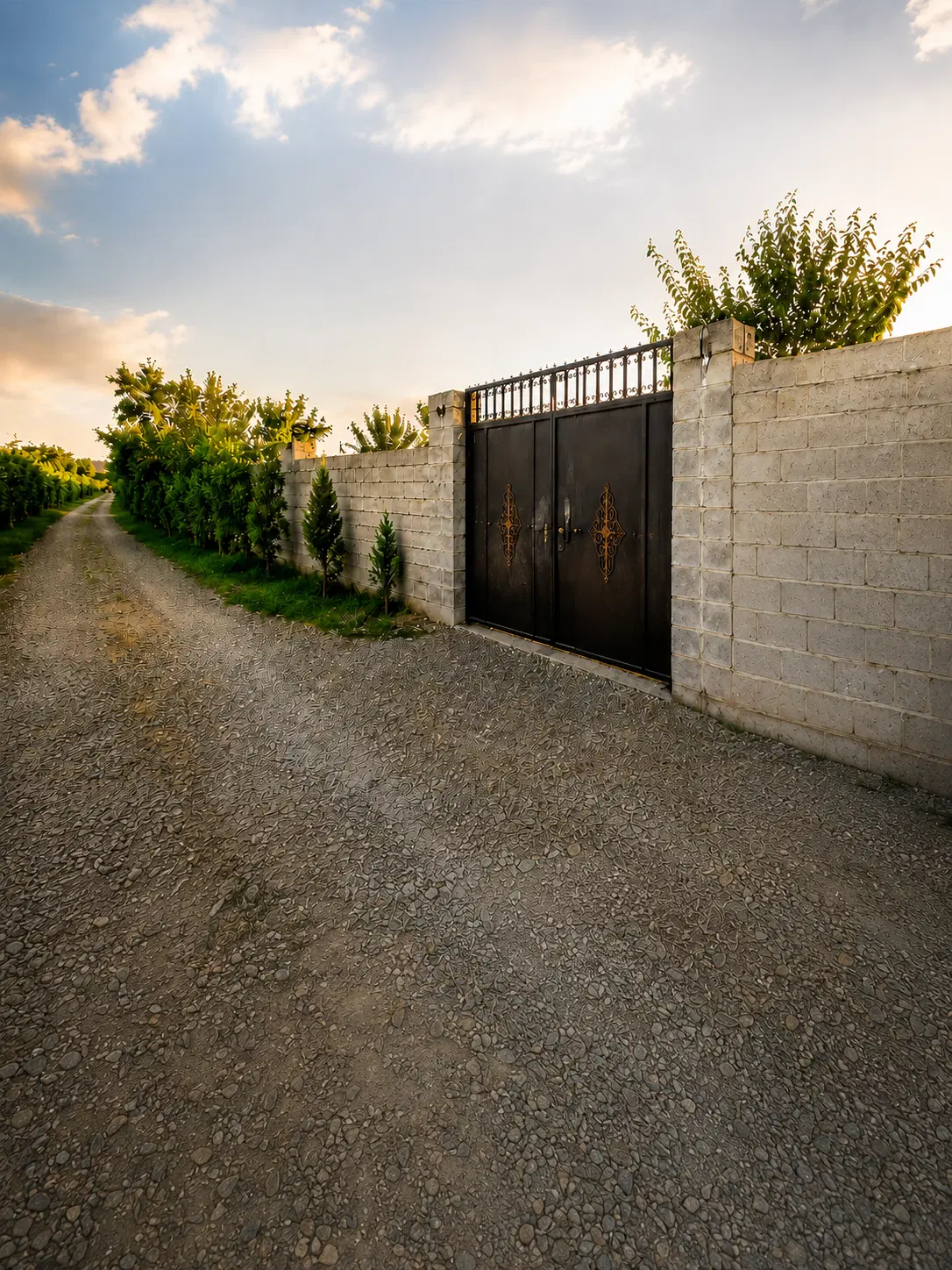 زمین باغچه چمگلک