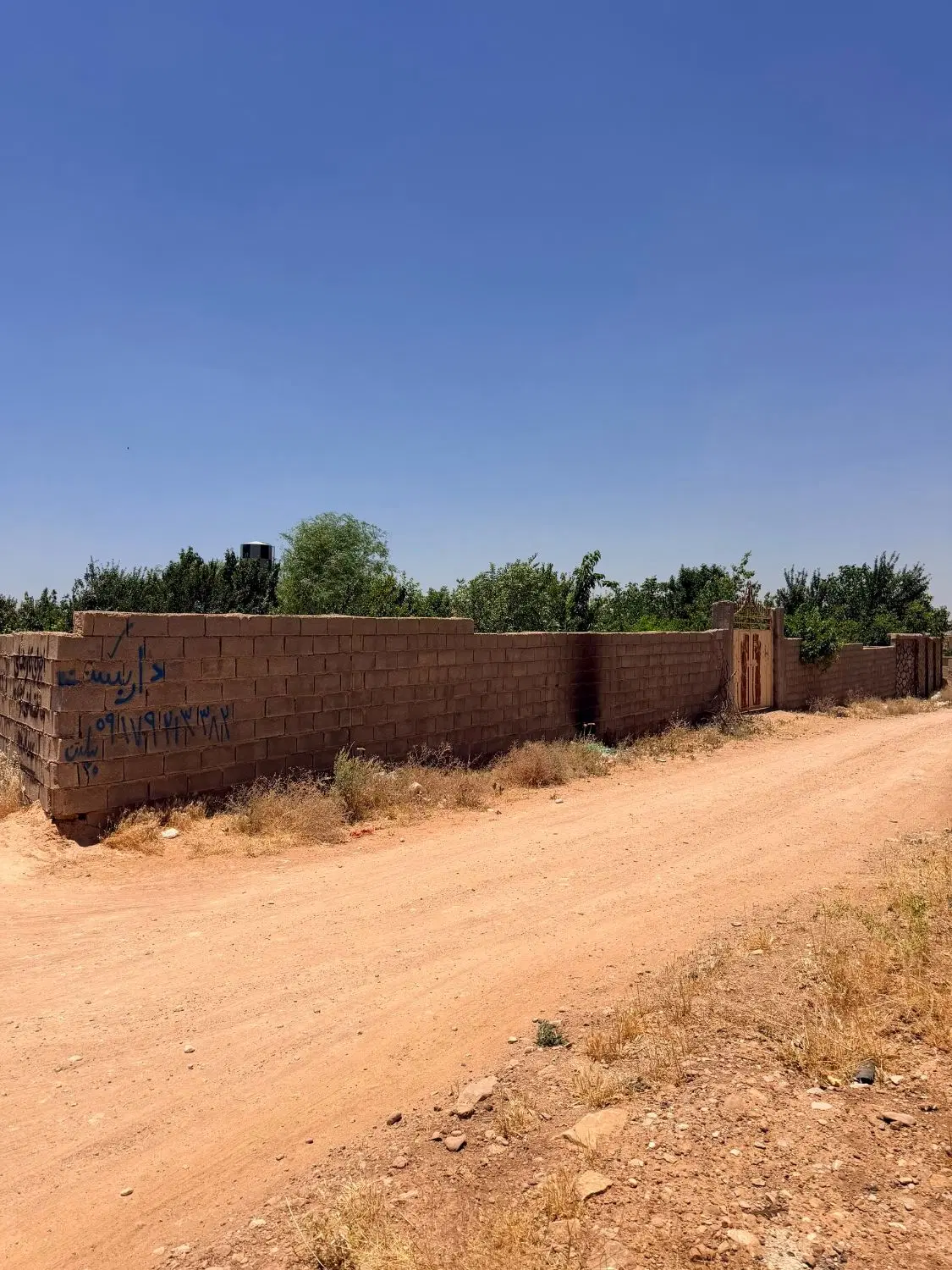 زمین باغی اهن الات غاربی 2538متر سند تک برگ