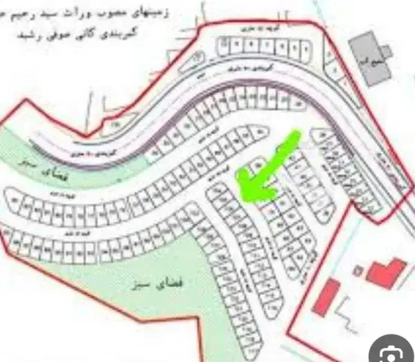 فروش زمین مسکونی پیام نورمهاباد قطعه 771
