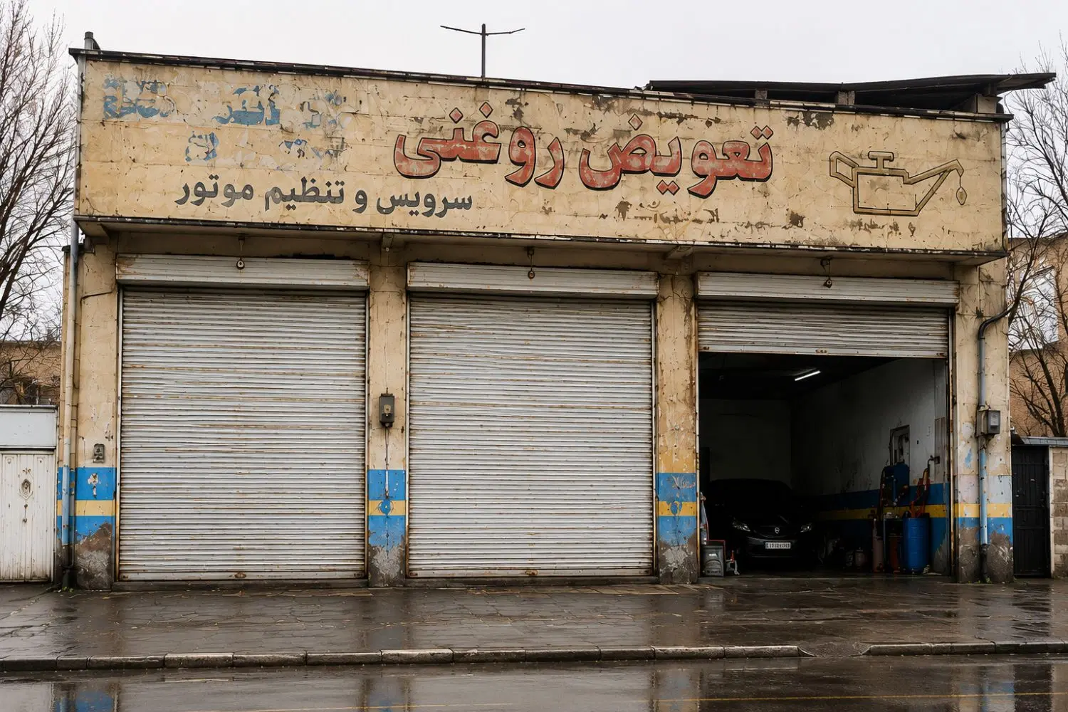 واحد مسکونی و تجاری با ۳ دهنه مغازه.