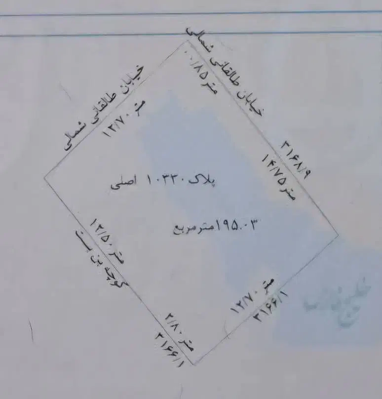 فروش ملک بر خیابان طالقانی شمالی