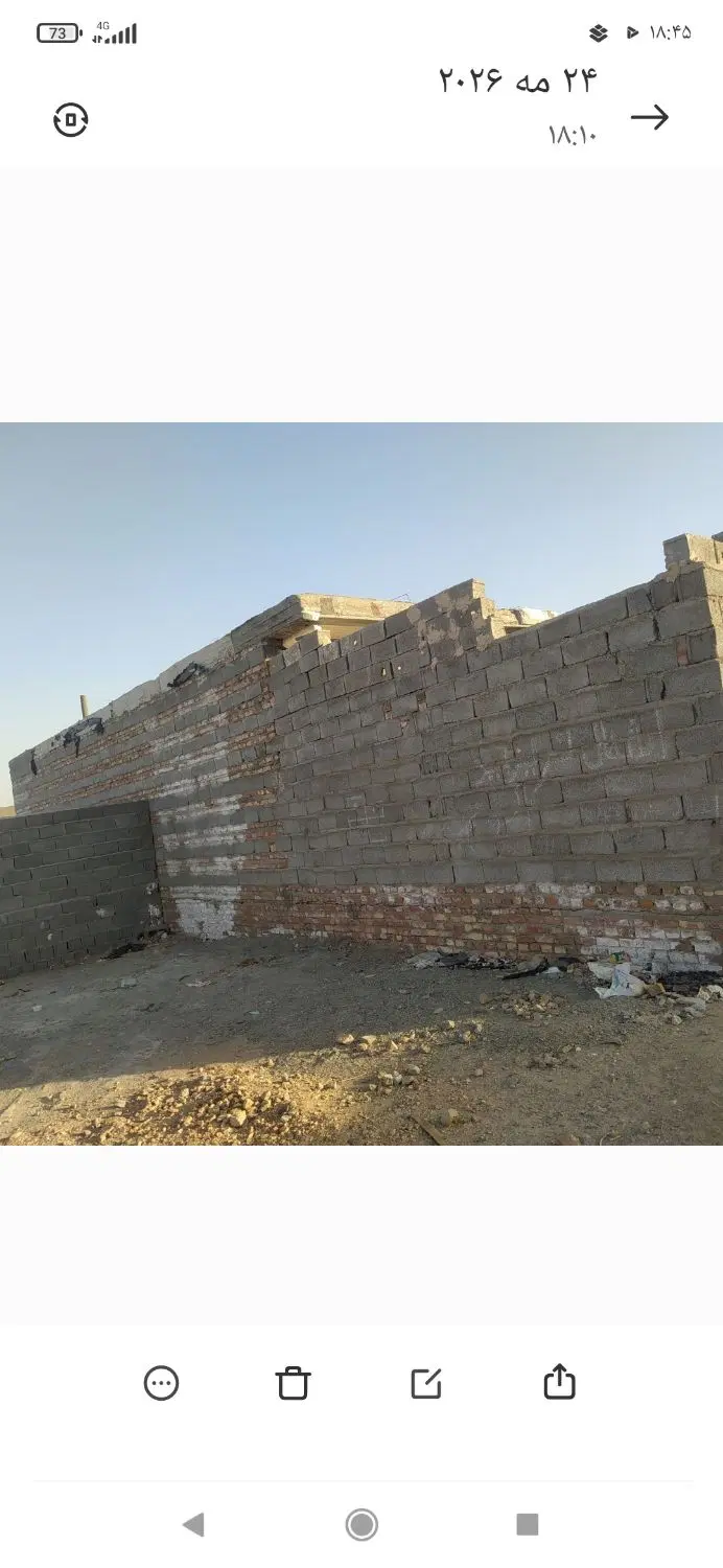 حیاط صد متری منزل آب خیراباد