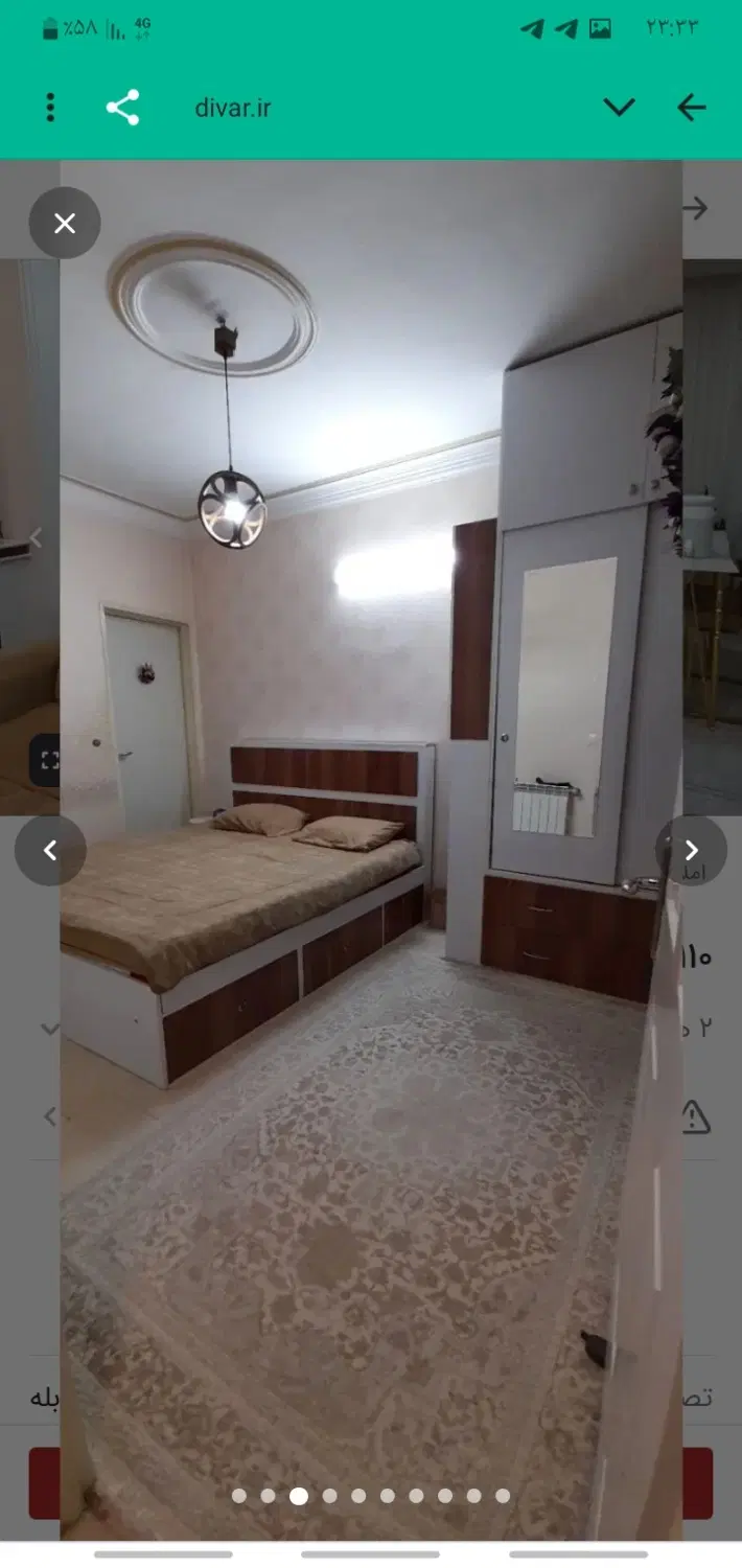 ۱۱۰ متری ۳ خواب خوش نقشه تکواحدی قیام شمالی