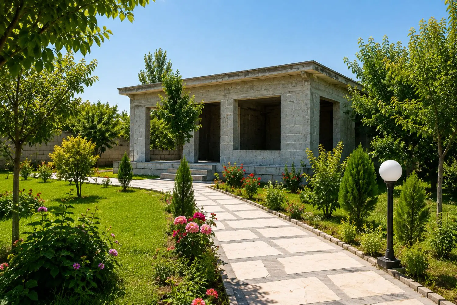 خانه باغ در خزاق