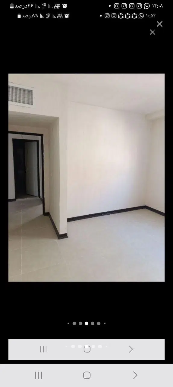 ۹۰متردوخوابه باپارکینگ مسقف، انباری