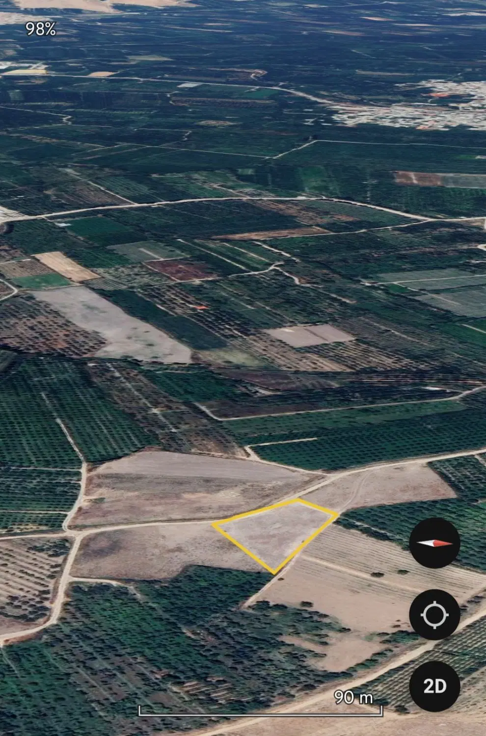 زمین کشاورزی روستای تومتر