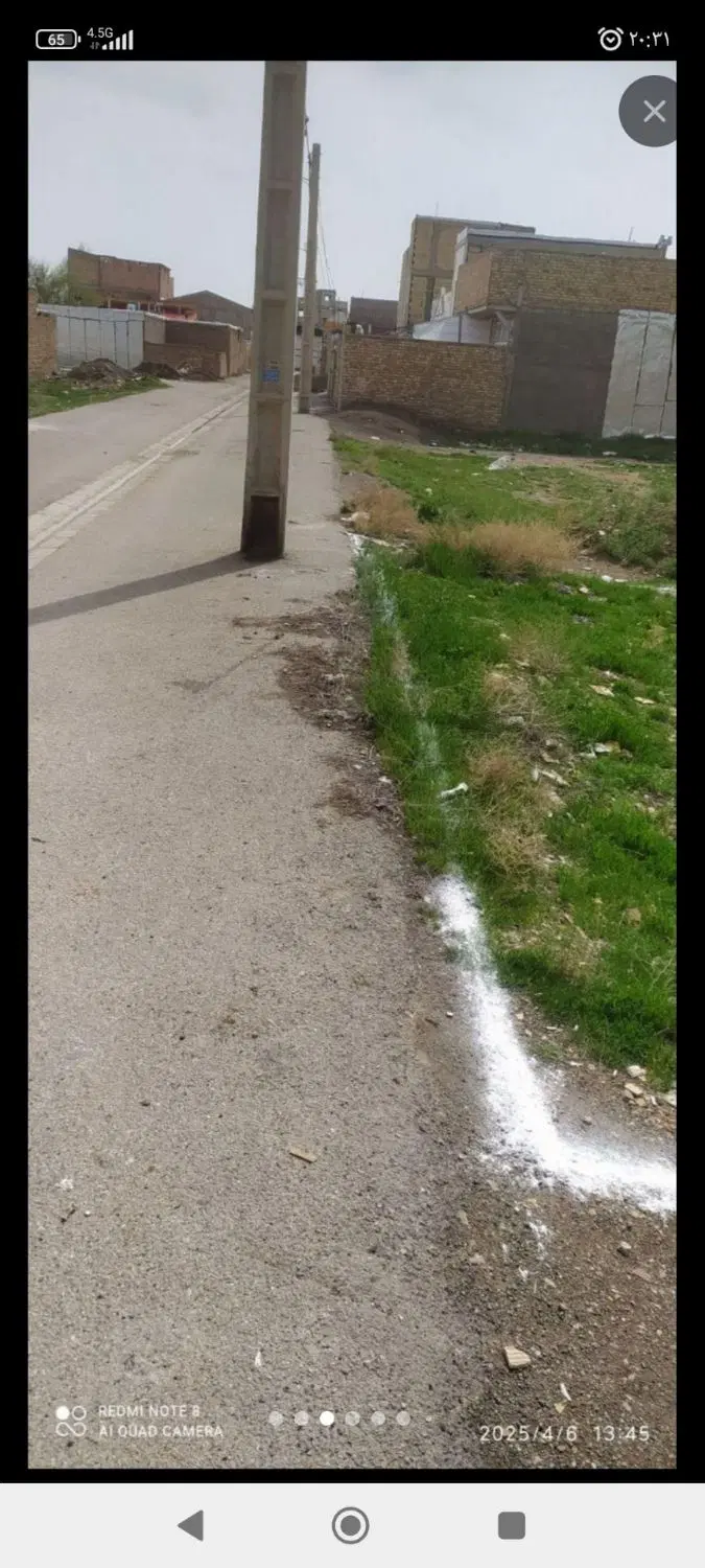 زمین مسکونی قولنامه ای 131 متر