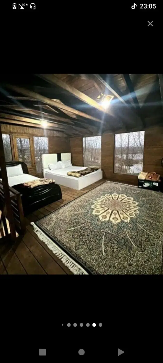 کلبه های چوبی با امکانات گردشگری