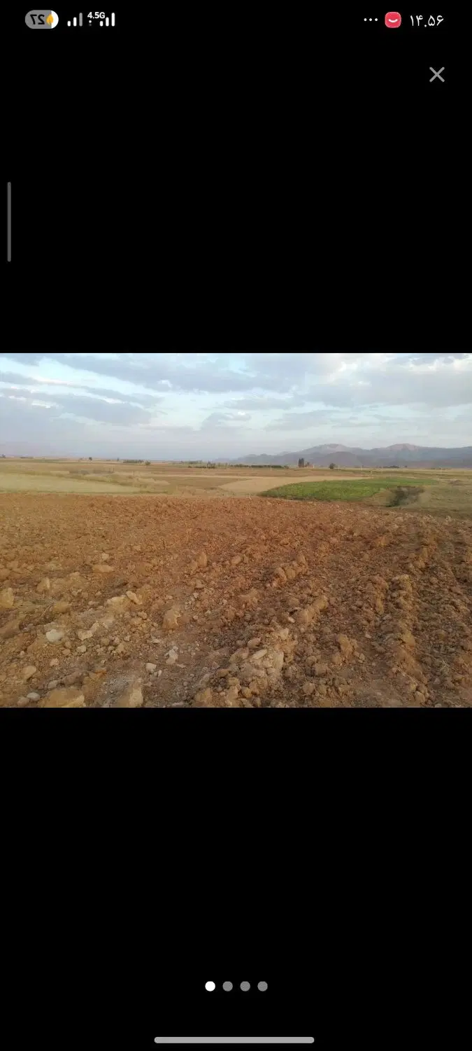 زمین کشاورزی دیم جاده گاوسوار